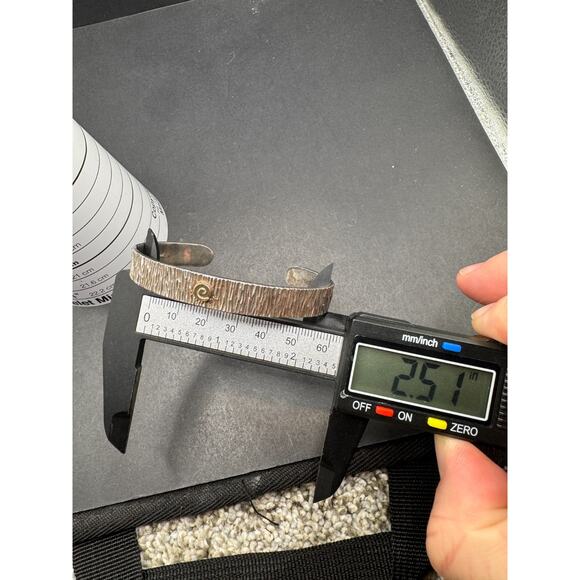 Designer Carolyn Pollak MLP Sterling Silver 925 & 14k Gold Cuff Bracelet 6.75" - Picture 10 of 10